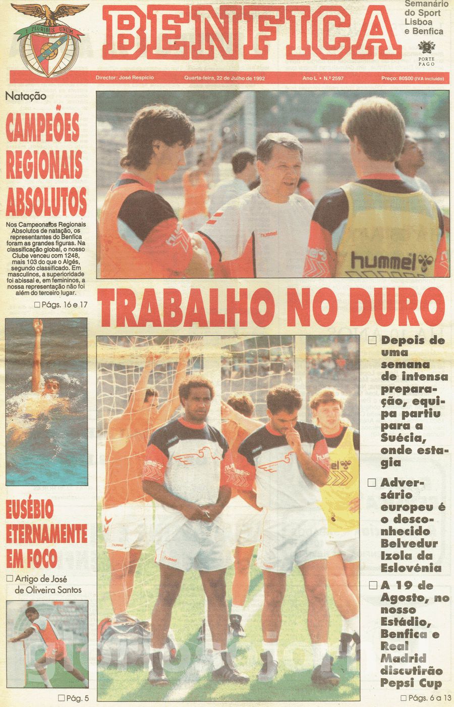 jornal o benfica 2597 1992-07-22